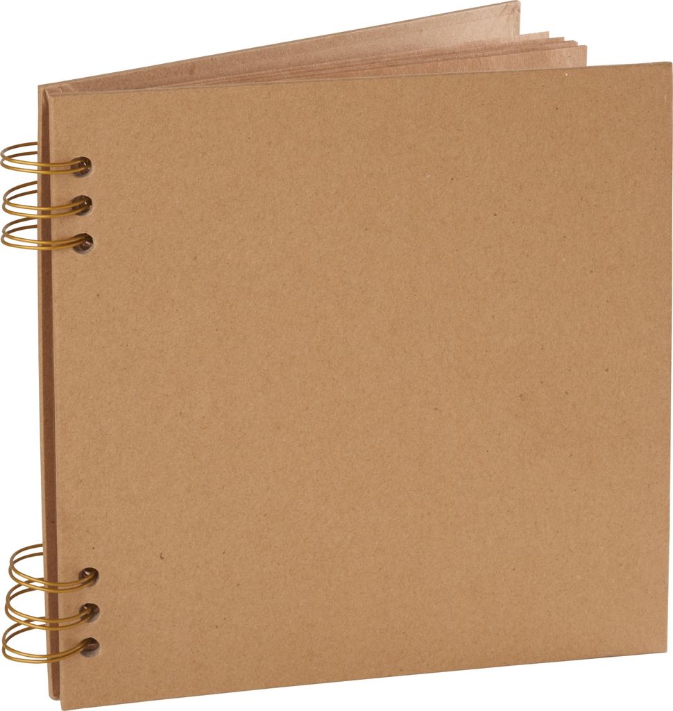 VBS Ringbuch Album 20x20 cm Kraftpapier Seiten 150 g/qm Scrapbook Fotoalbum