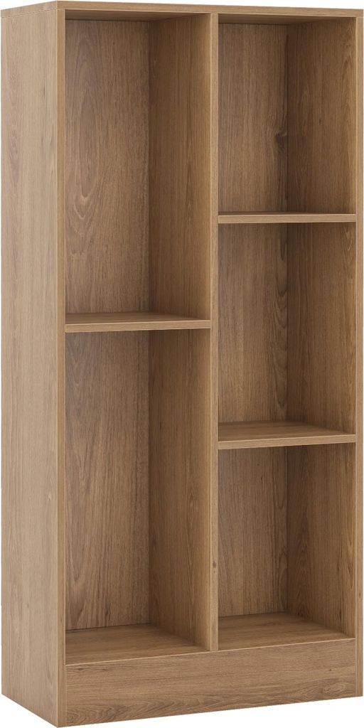 GOPLUS Bücherregal, 3 Ebenen Würfelregal freistehend, Standregal Kinderregal Spielzeugregal Bücherschrank für Leseecke (Natur,50 x 24 x 104 cm)