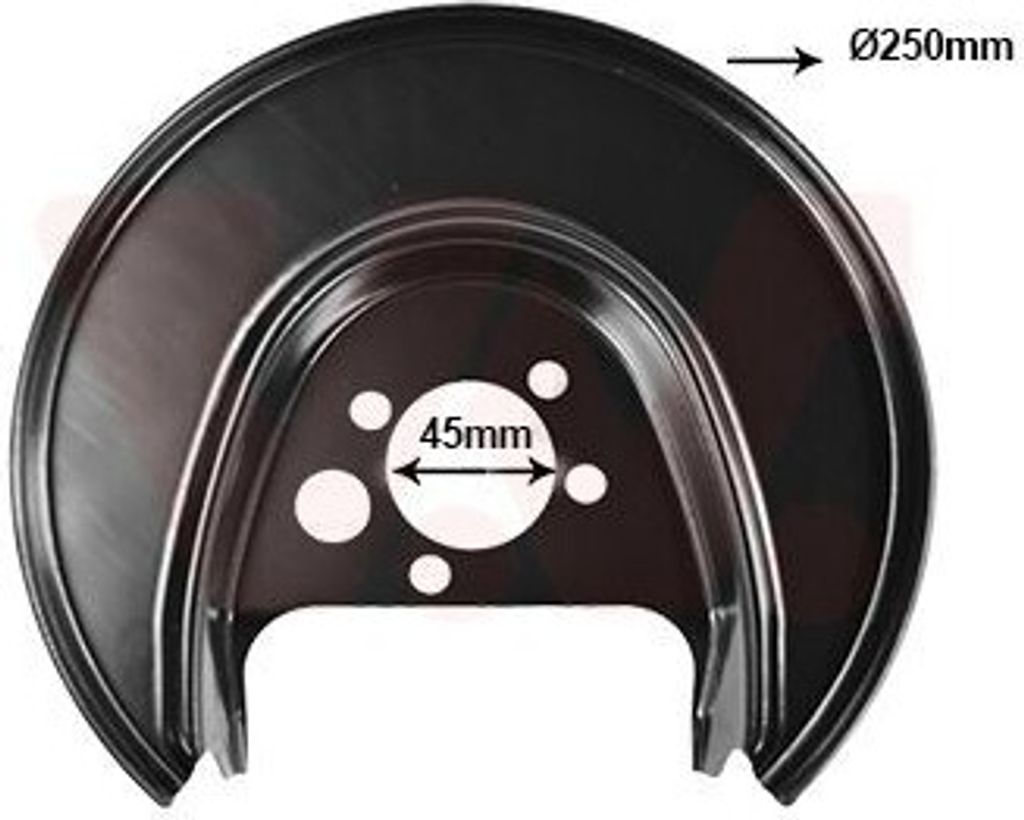VAN WEZEL Spritzblech Bremsscheibe für VW Lupo (6X1, 6E1) Hinten Rechts 5817374 Ankerblech