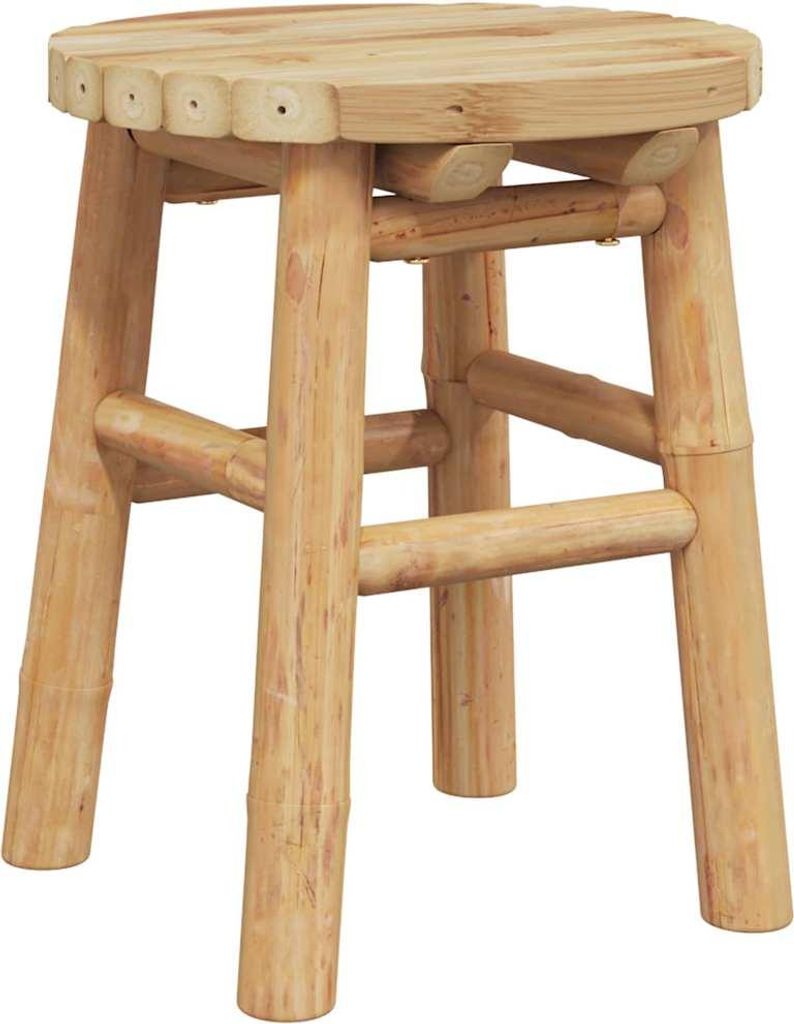vidaXL Hocker Bambus Natur 30 x 30 x 36 cm Bambus Produktbild 