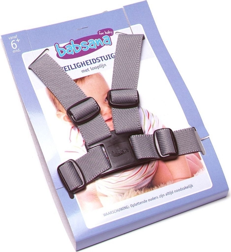 Titaniumbaby Rückhaltesystem mit Laufleine Grau