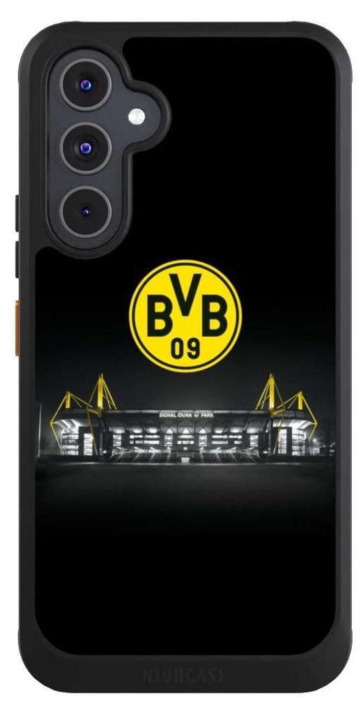 NIVOCASE Hülle für Samsung Galaxy A54 5G Handyhülle NIVOcore Case Schwarz BVB Borussia Dortmund Stadion