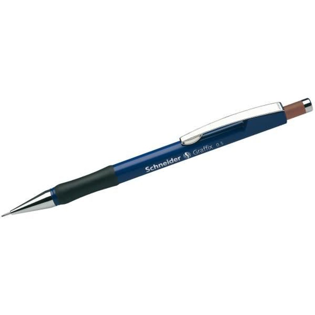 Schneider Druckbleistift Graffix blau 0,5mm Polymer-Minen, Härtegrad HB