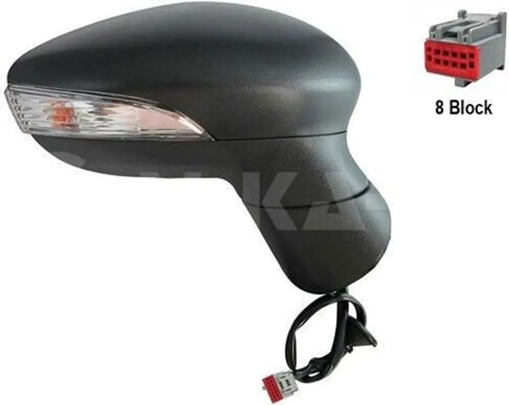 Rétroviseur droit convexe Ford Fiesta VI ALKAR 6108394 haute visibilité