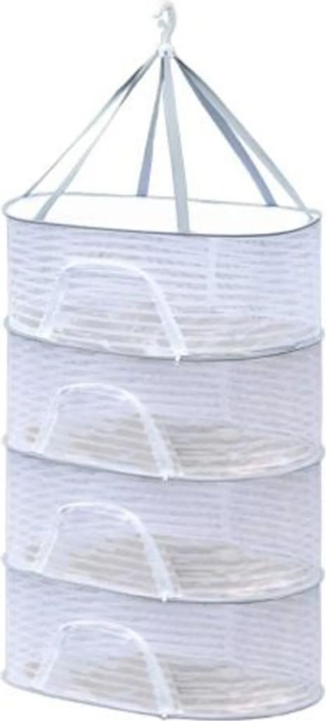 4-stöckiges Trocknungsnetz - Faltbarer Gemüse & Obst Trockner Mit Reißverschluss