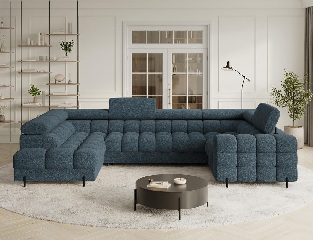 Couchgarnitur Ecksofa Fectory mit Schlaffunktion und Bettkasten Wohnlandschaft