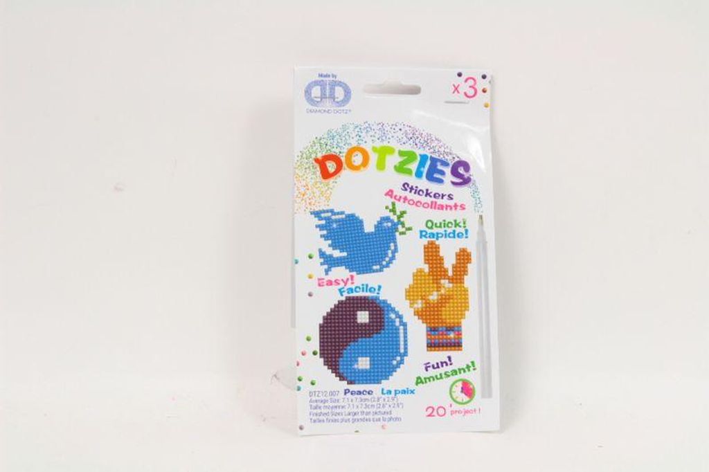 Diamon Dotz - Frieden Aufkleber 3pcs
