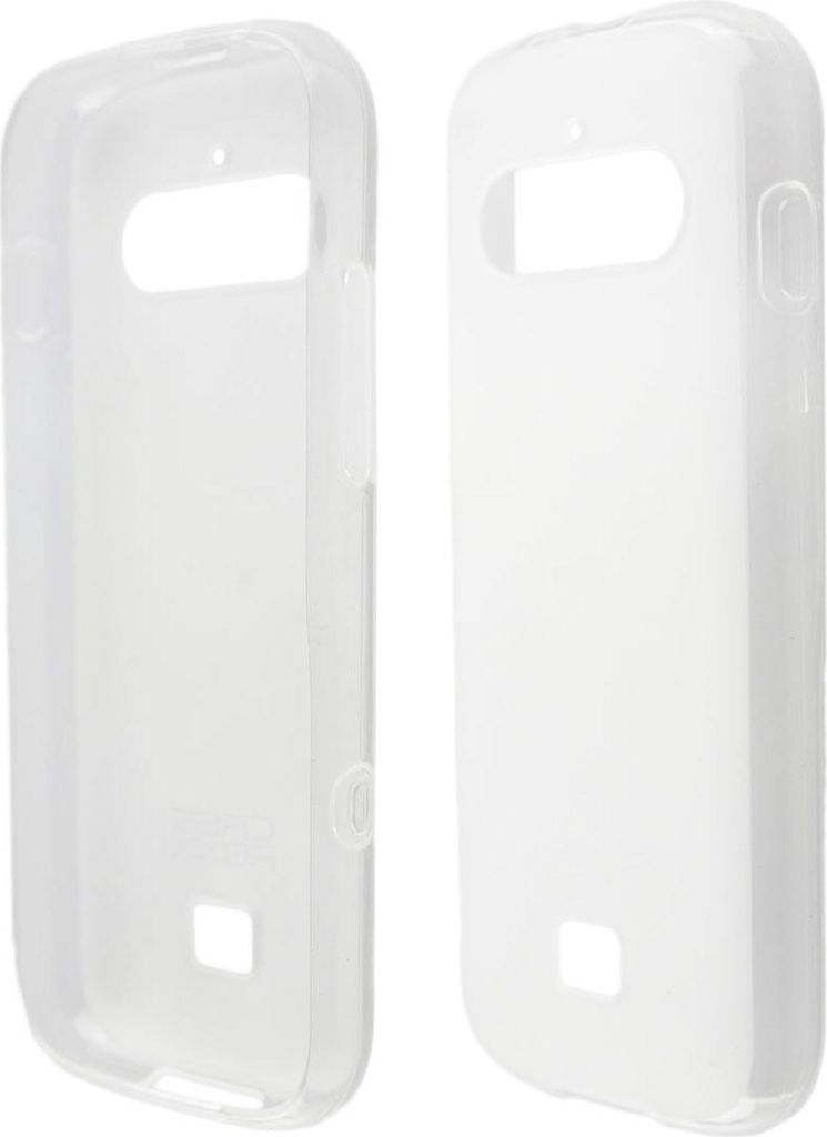 caseroxx Schutz-Hülle TPU-Hülle kompatibel mit Doro 730X / 780X, Gummi Handy Tasche weiß-transparent