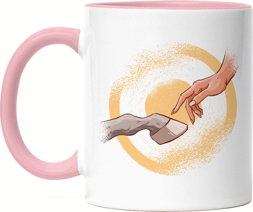 Pferd Tasse Rosa Pferdehufe Hand Pferdeliebhaber Reiterin Pferdeflüsterer Reiten Pony Hobbie Liebe Freiheit