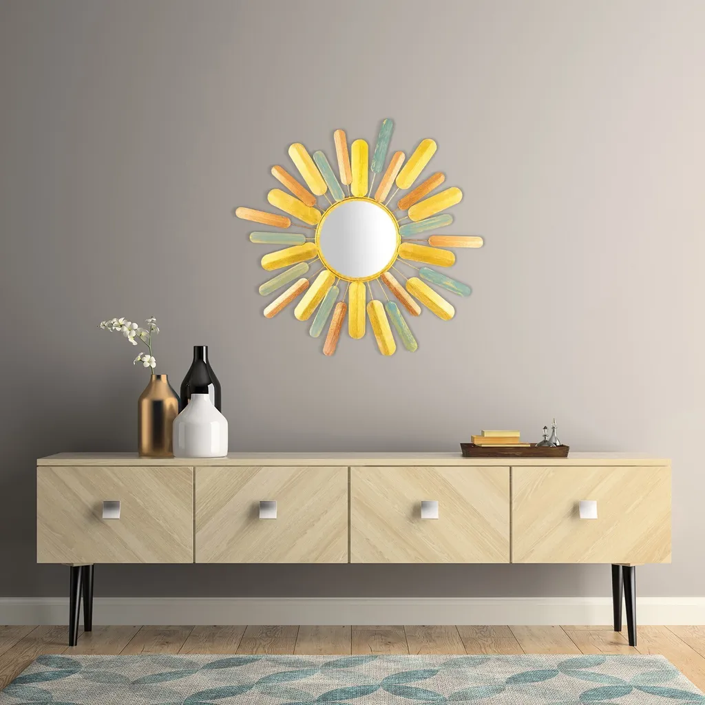 Decorazione Murale Wallity Hacakpur Metallo 75x75 - Design Moderno