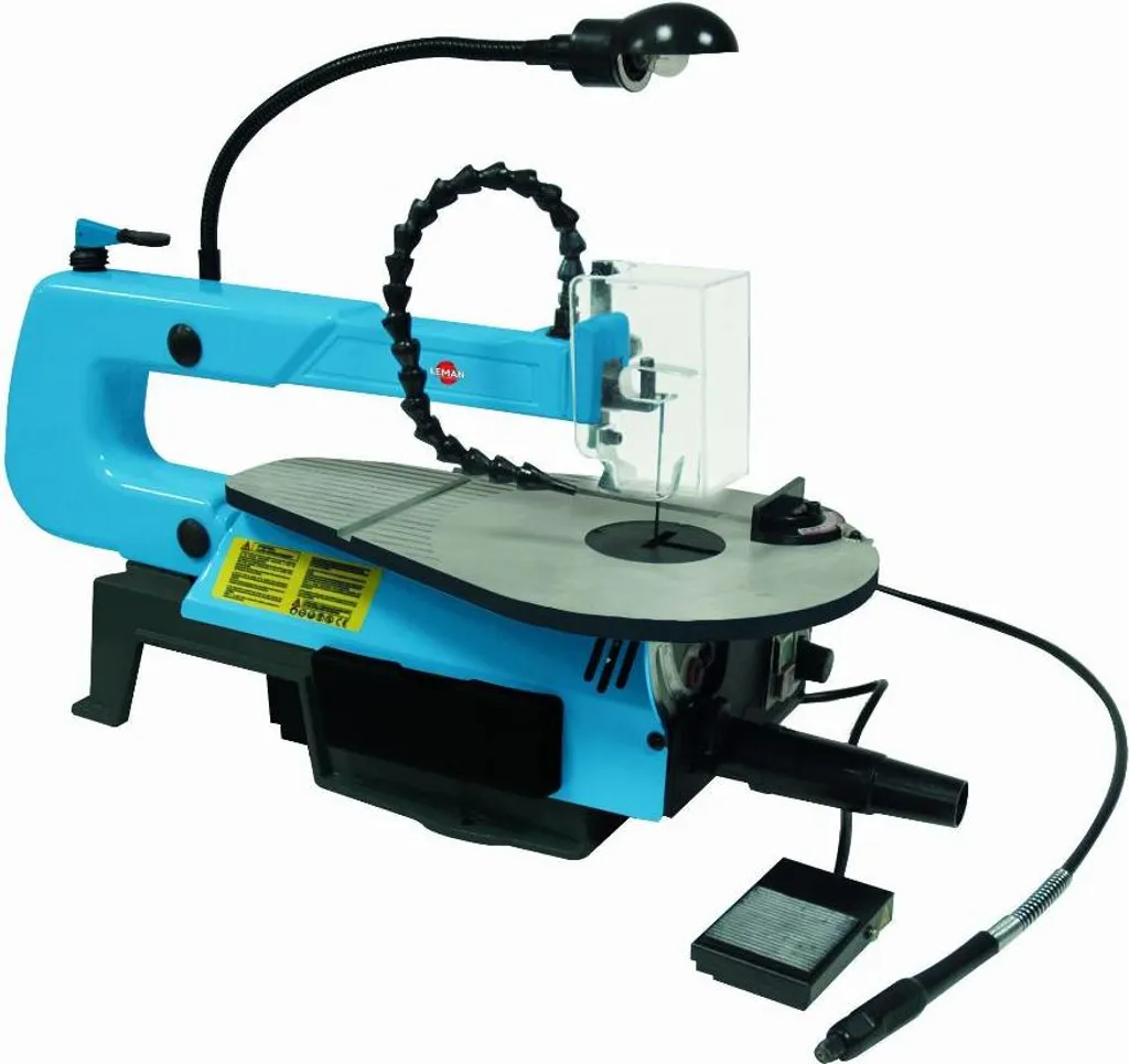 Scie à Chantourner 400MM LEMAN 90W SAC407 avec Variateur et Table en Fonte