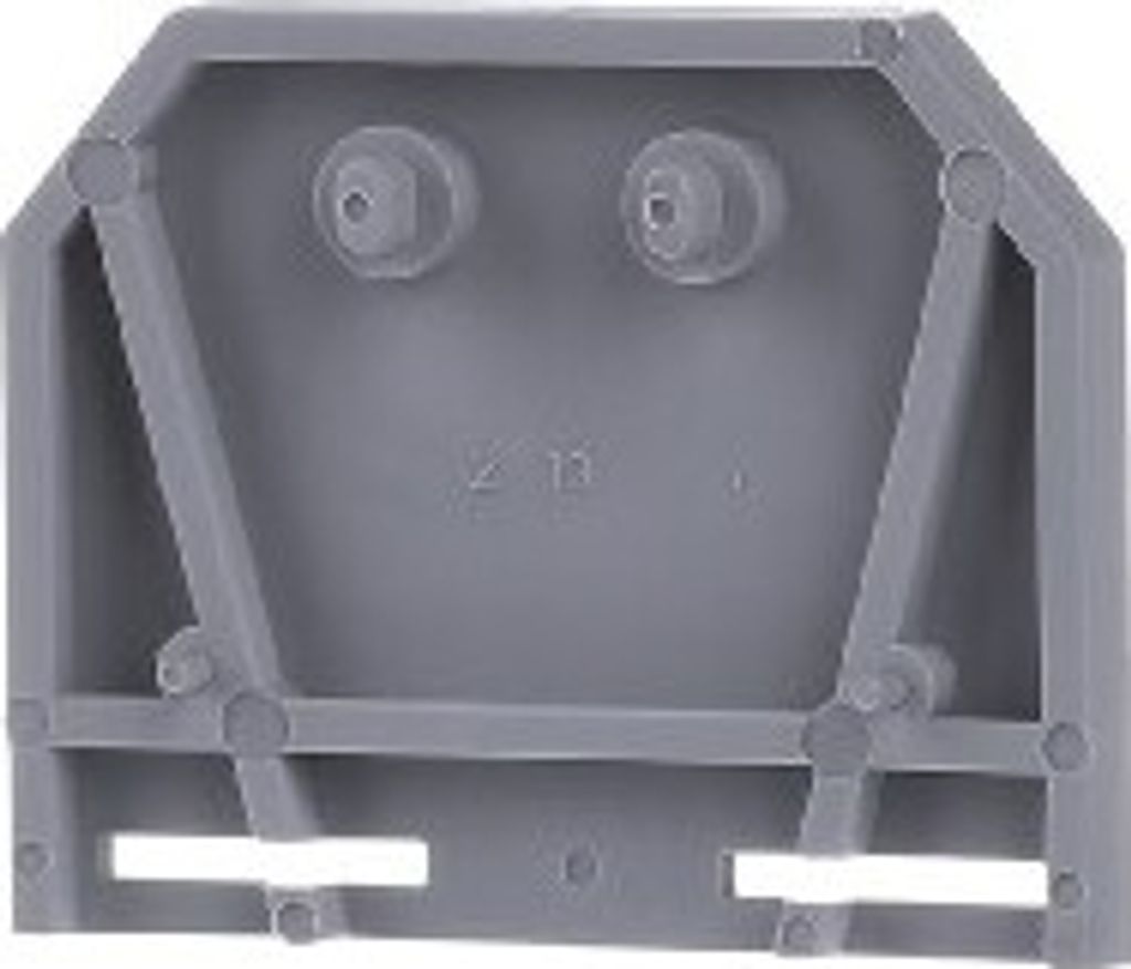 25 Stück Abschlußplatte grau 282-301