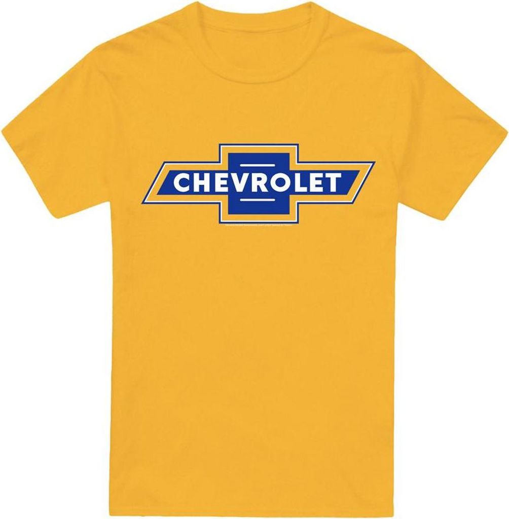 Chevrolet - T-Shirt für Herren/Damen Uni TV21532 (M) (Gold/Blau)