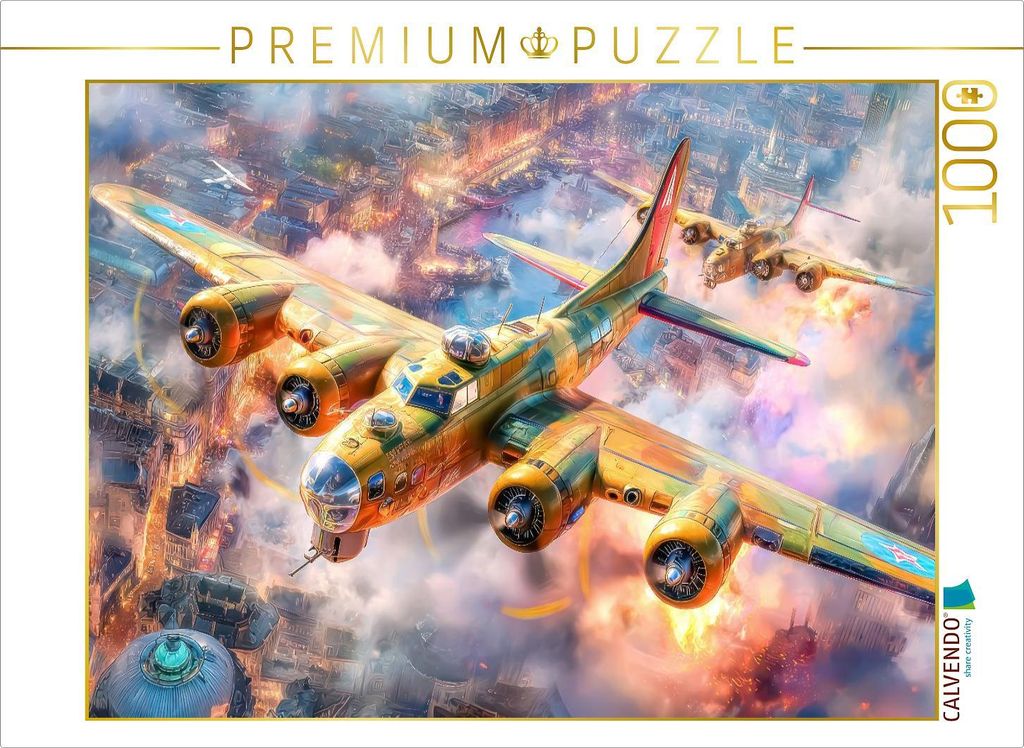 CALVENDO Puzzle Waghalsige Piloten | 1000 Teile Lege-Größe 64x48cm Foto-Puzzle für glückliche Stunden
