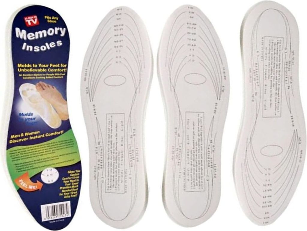 2 Paar Orthopädische Memory Foam Komfort-Einlegesohlen für Produktbild 