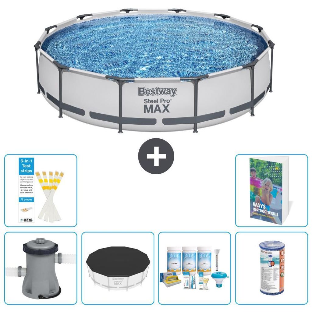 Bestway Steel Pro MAX Rund - 366x76 cm - 7-teilig S208