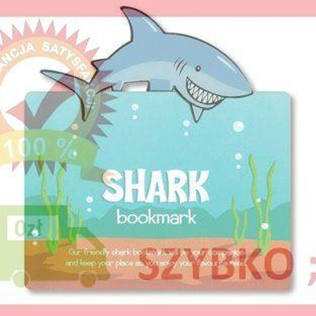 Zwierzęca zakładka do książki - Shark - Rekin