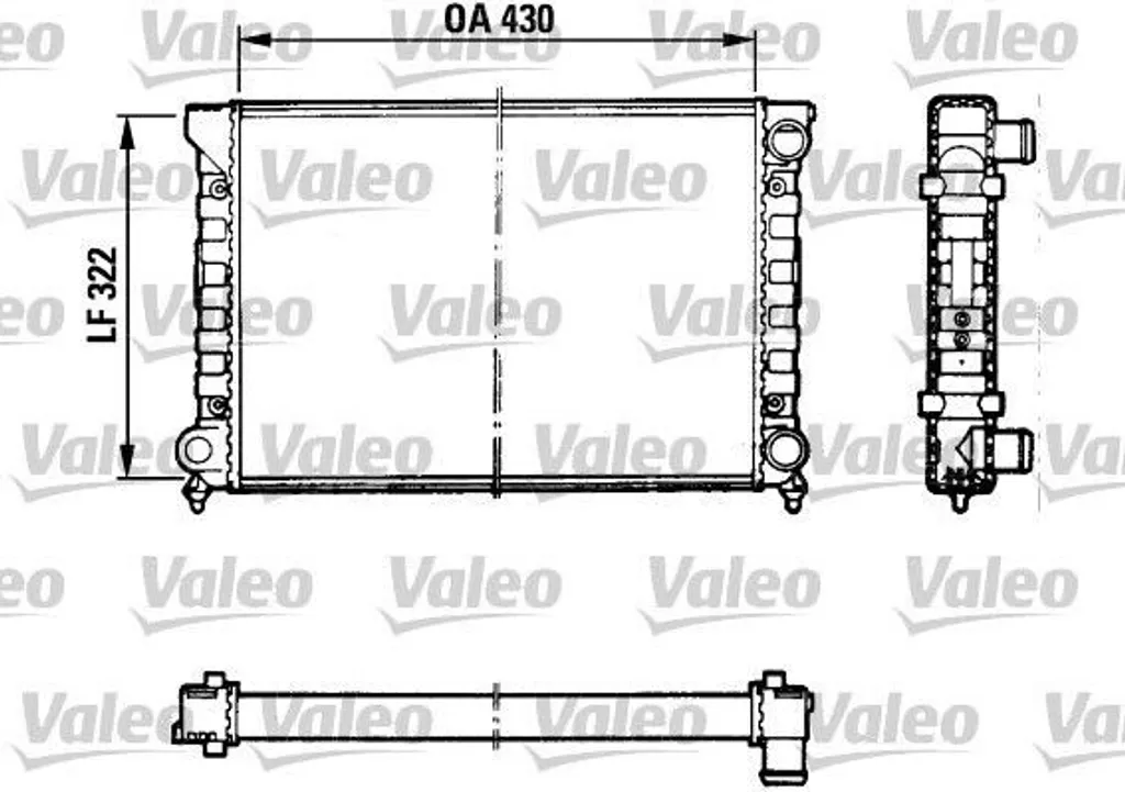 Solution surchauffe : Radiateur Valeo 883869 pour Passat 35I 353121253AA