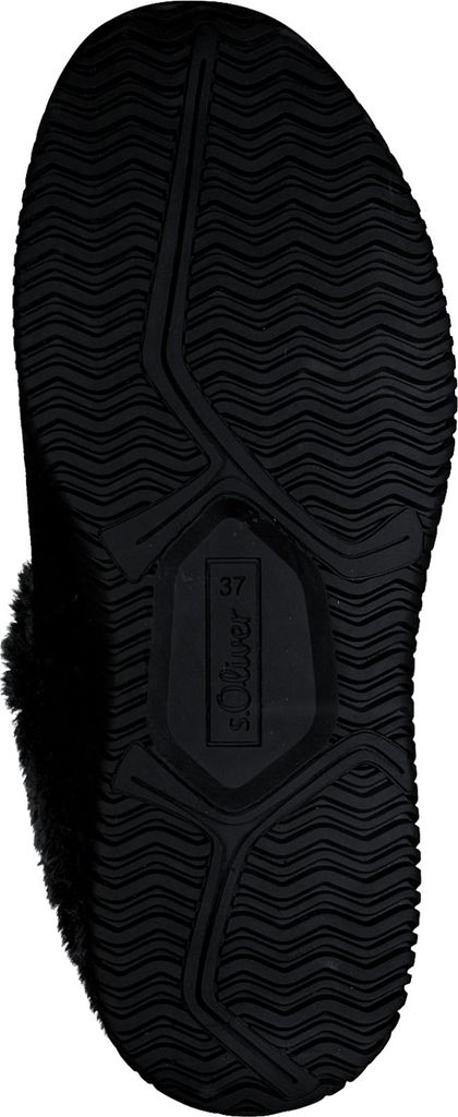 s.Oliver Damen Hausschuh Warmfutter Pantoffel flauschig 5-27101-41, Größe:41 EU, Farbe:Schwarz
