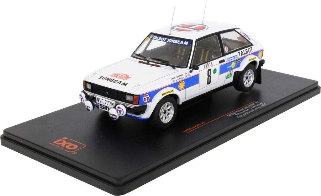 TALBOT Sunbeam Lotus #8 Rallye Monte Carlo 1981 H.TOIVONEN / F.GALLAGHER, IXO24RAL023B, Maßstab1/24, IXOMODELS