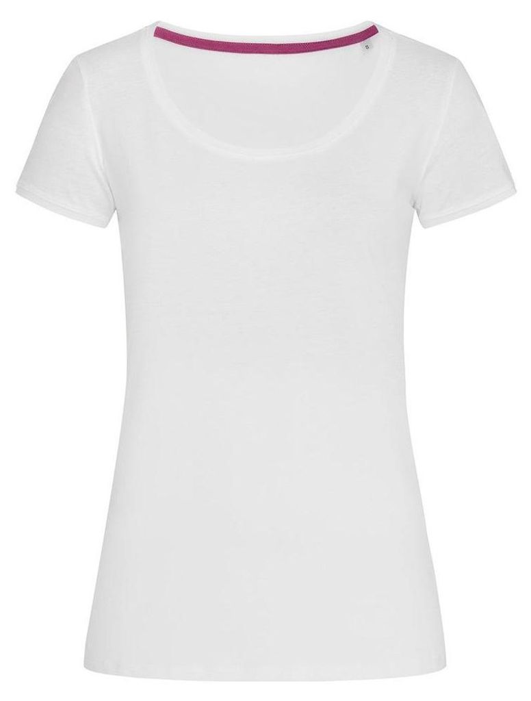 Stedman Damen Megan Rundhalsausschnitt Tee LT840 (L) (Weiß)