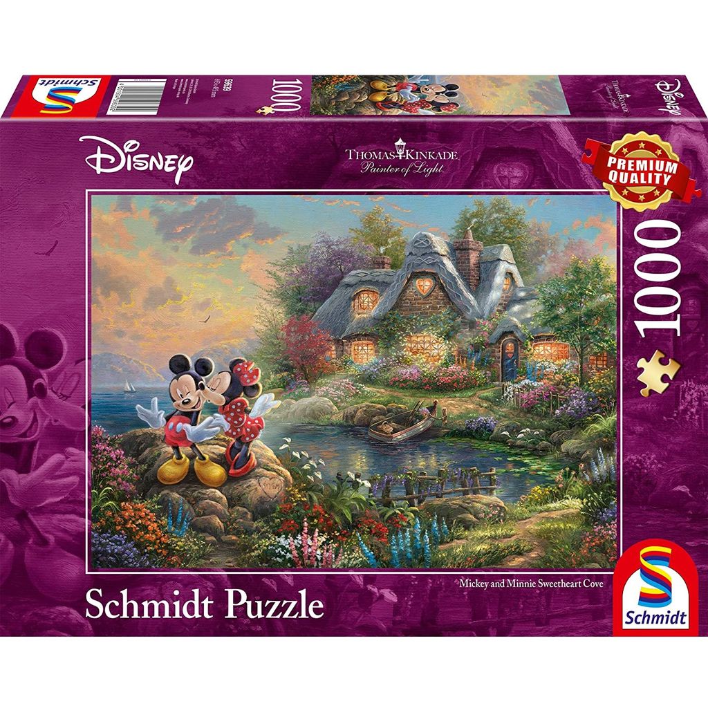 Susi und Strolch 59490 1000 Teile Schmidt Spiele Puzzle Thomas Kinkade Disney 