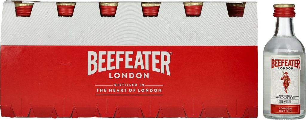 Beefeater London Dry Gin 40% Vol. 12x0,05l