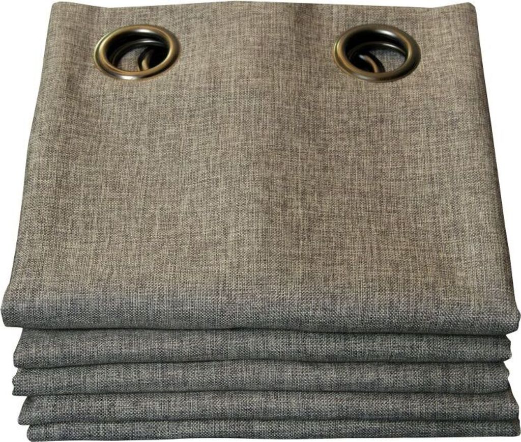 MOONDREAM Verdunkelungsvorhang | Licht+Sonnenschutz | 100% Lichtschutz | Ösen | Grau MC740 | 135B x 260H cm