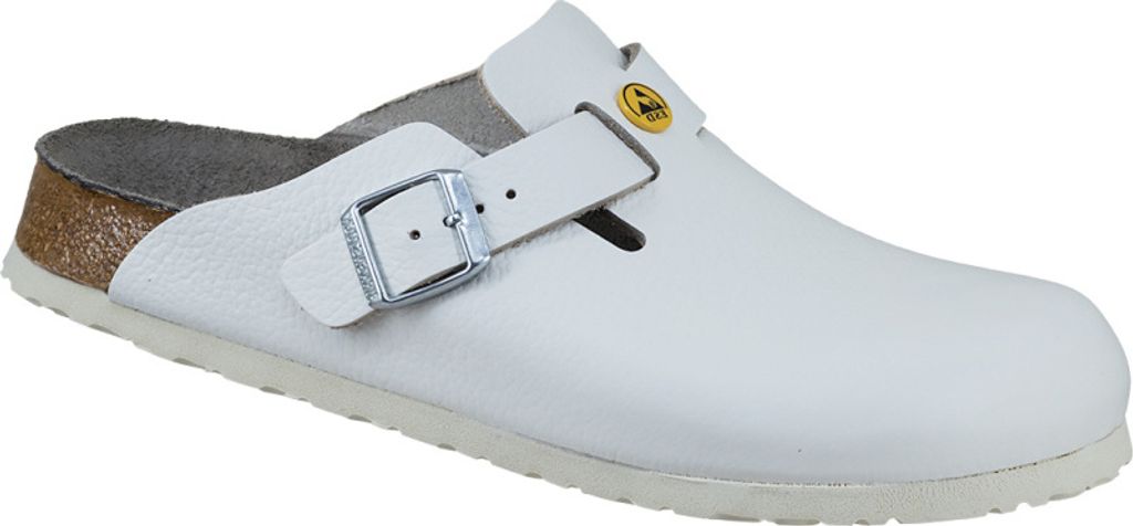 Birkenstock Boston ESD pantofle bílé normální šířky Obrázek produktu 