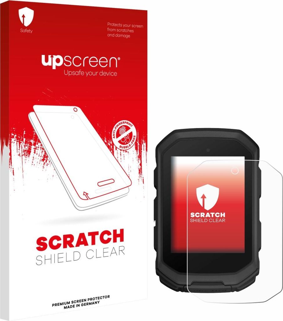 upscreen Schutzfolie für Garmin Edge MTB Displayschutz Displayschutzfolie Folie Klar Transparent
