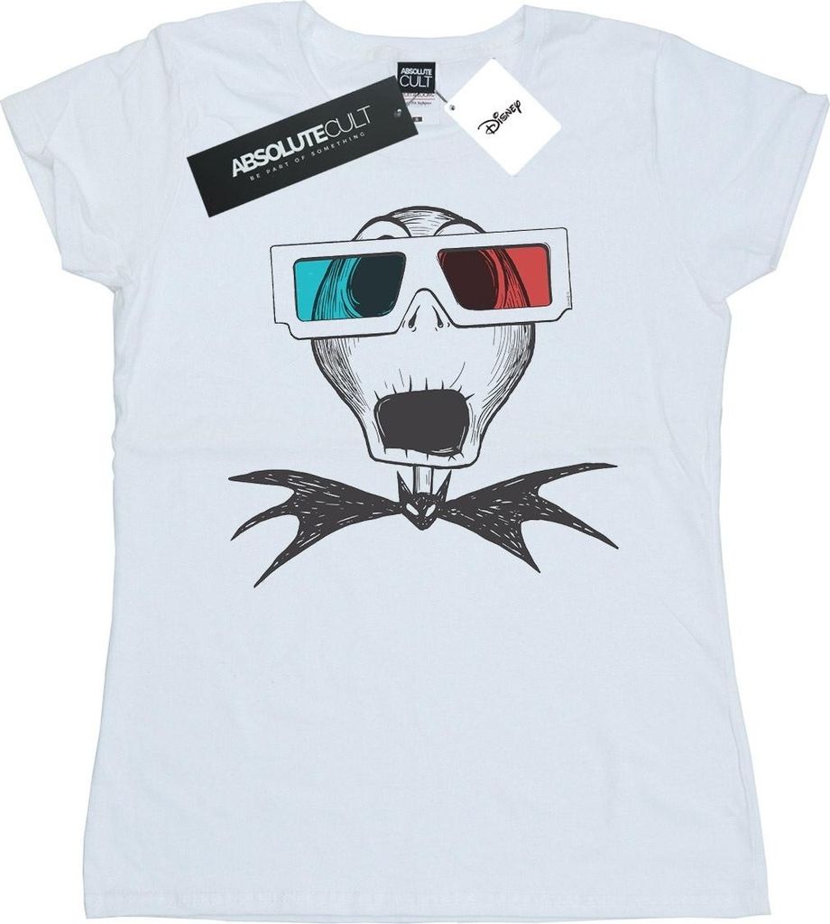 Disney - "Nightmare Before Christmas" T-Shirt für Damen BI35674 (XXL) (Weiß)