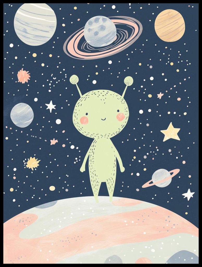 Plakat 60x80cm Muster für Kinder, Mädchen und Jungen - Ufolud
