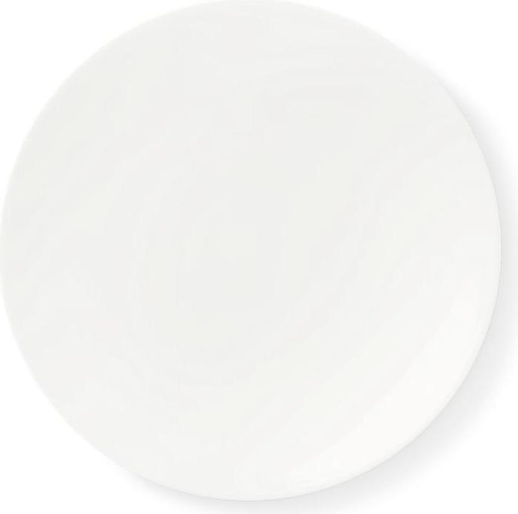 Teller 17 cm Coupe Weiss Fine Bone China Produktbild 
