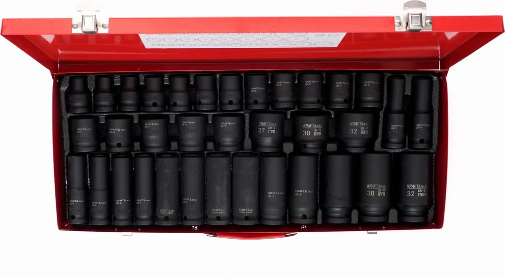 Kraft&Dele KD11756 Coffret de douilles à chocs 8-32mm - 35 pièces