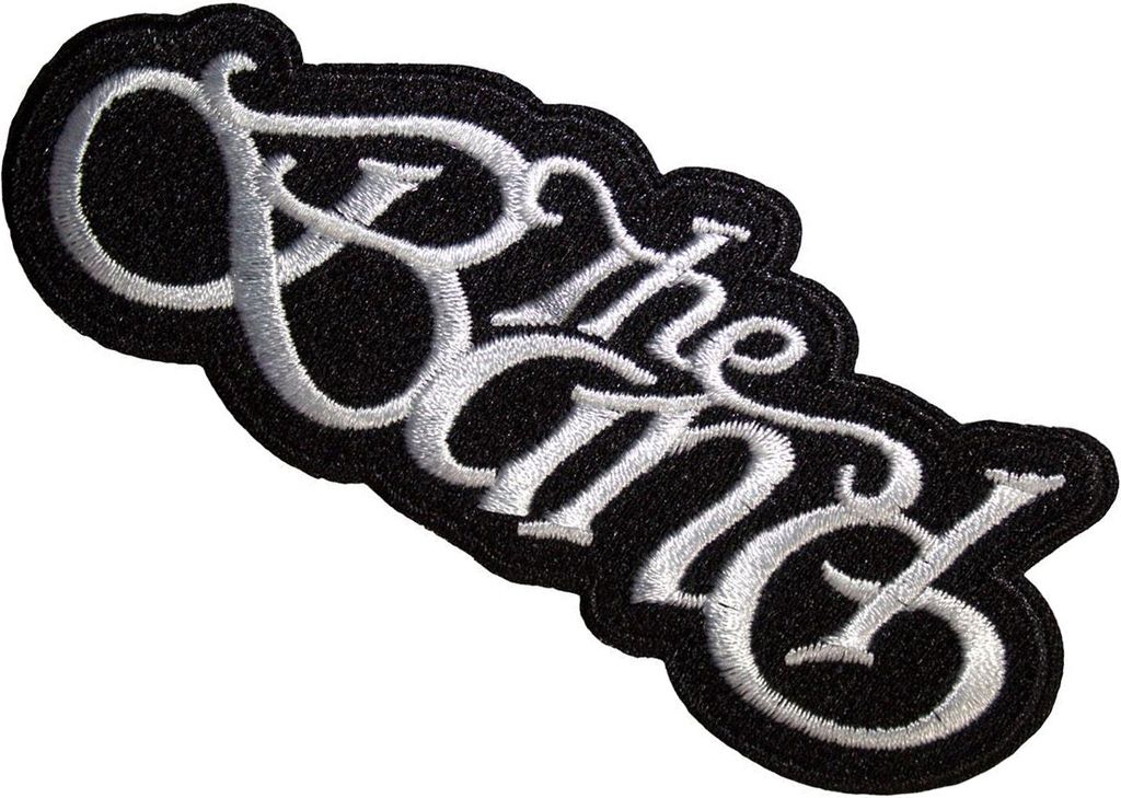 The Band - Logo - Aufnäher zum Aufbügeln RO13740 (Einheitsgröße) (Schwarz/Grau)