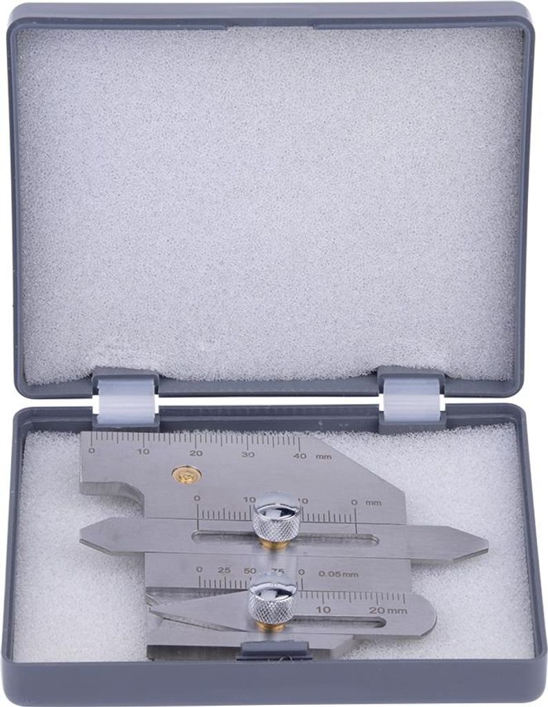 Stück Schweißlehre aus Edelstahl HJC-40 zur Messung der Schweißnahthöhe und -tiefe