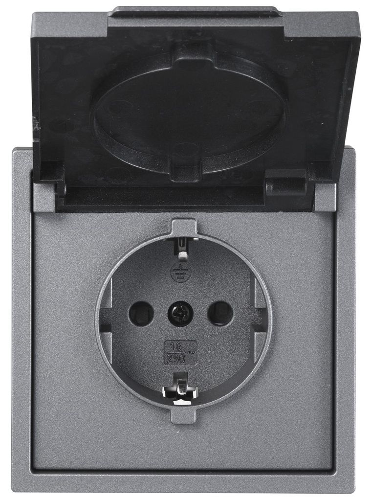 Schutzkontakt-Steckdose McPower Shallow 250V/16A UP IP44 Steckanschluss