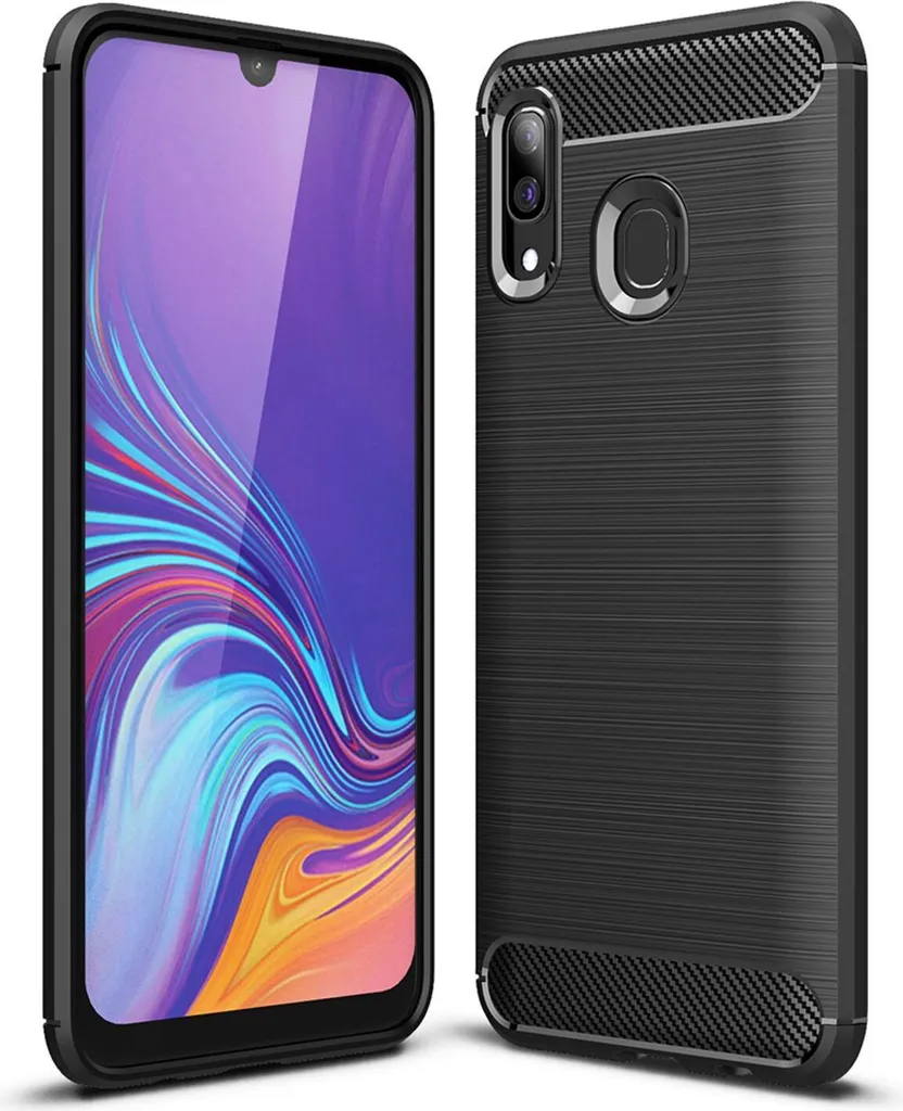 NALIA Custodia Samsung A40 Carbon Look: Protezione Elegante e Sottile