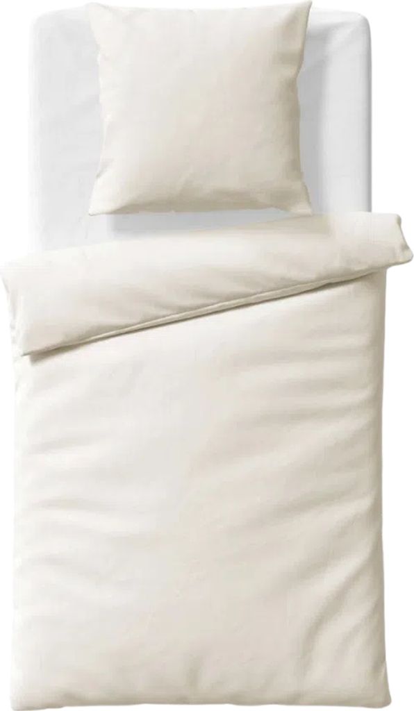 Fleuresse Black Premium Lyocell Uni Bettwäsche, naturweiß