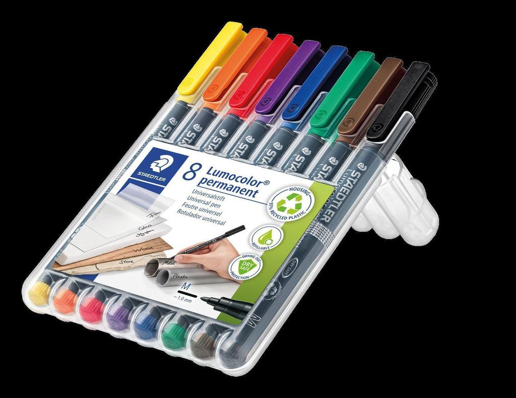 STAEDTLER® 317 WP8 Folienstift Lumocolor perm.M 8 ST Productafbeelding 