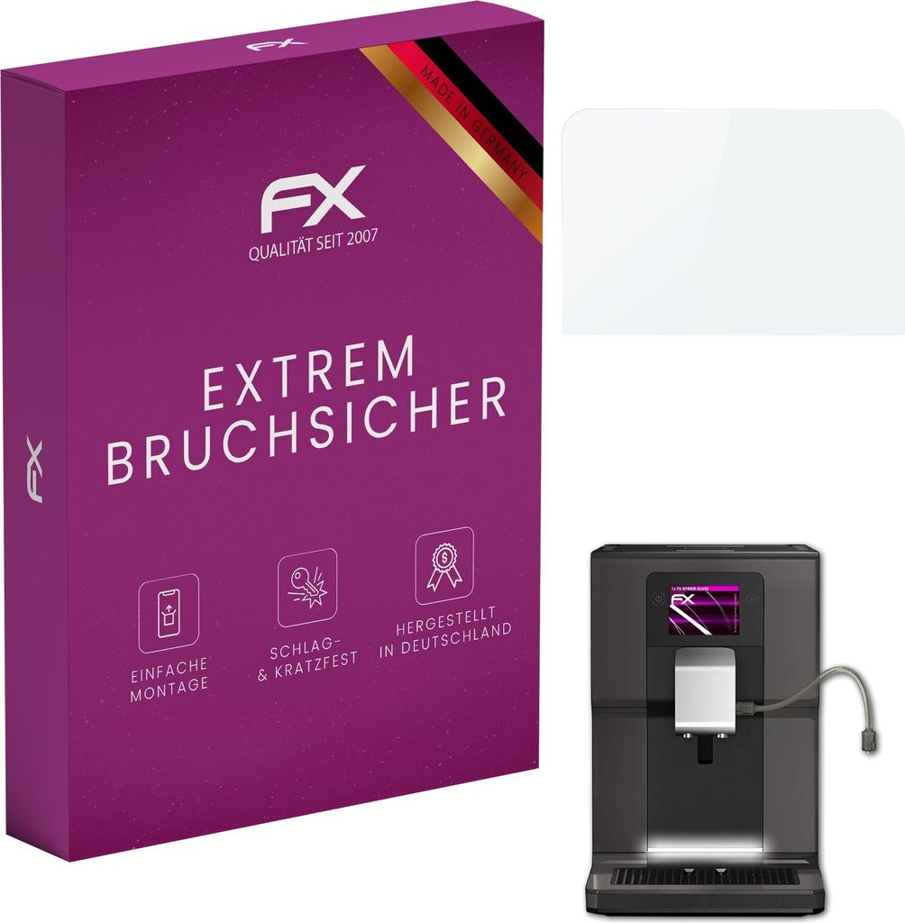 atFoliX FX-Hybrid-Glass Displayfolie kompatibel mit Krups Intuition Preference (EA872) Glasfolie