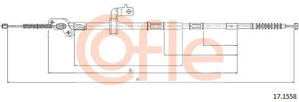 Câble de Commande Frein de Stationnement pour RAV 4 Réf OE 4643042090