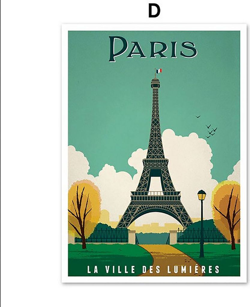 TPFLiving Kunstdruck LW-1550 (OHNE RAHMEN) Poster - Leinwand - Wandbild - Hochauflösender Giclée-Druck, langlebig und hochwertig - Berühmte Stä...