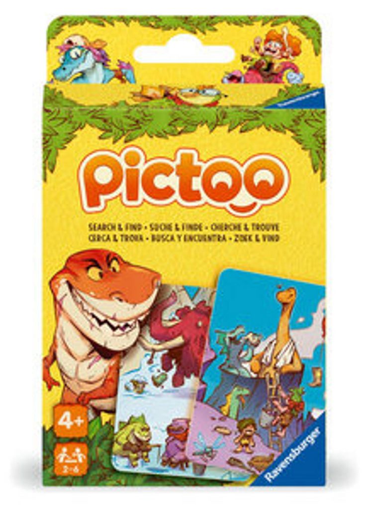 Ravensburger Pictoo Dino, Brettspiel, Abwurf, 4 Jahr(e), Produktbild 