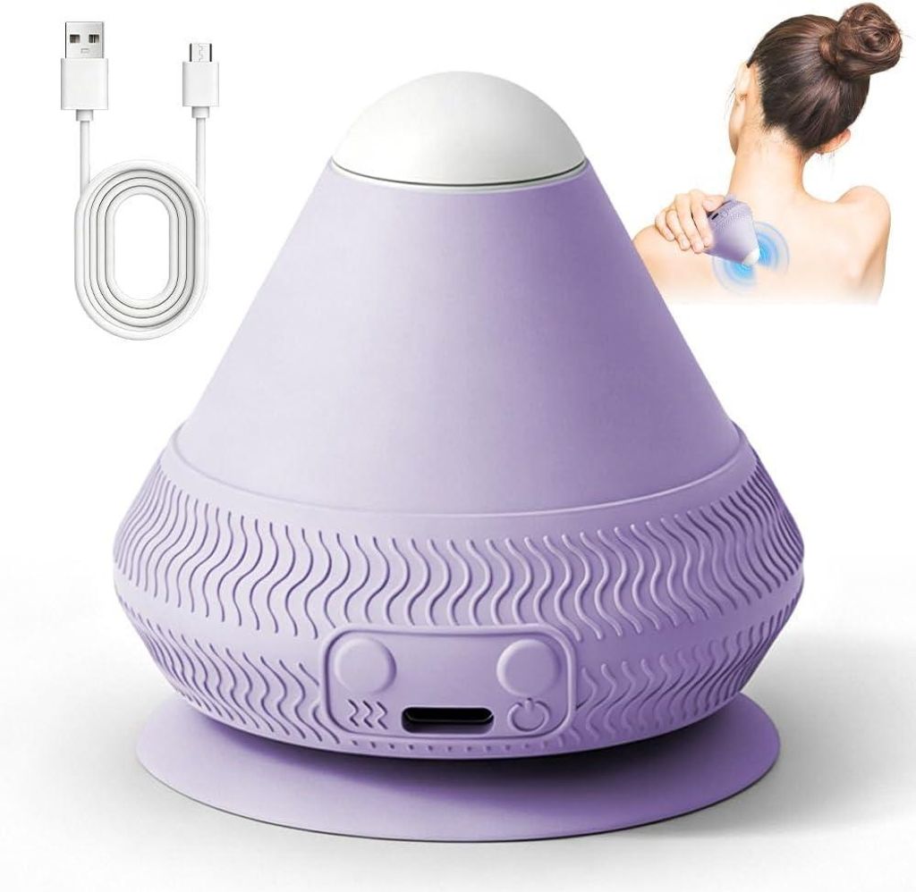 Vibrierender Massageball mit Saugnapf für Triggerpunkte, Faszienmassage und Muskelentspannung vor und nach dem Training