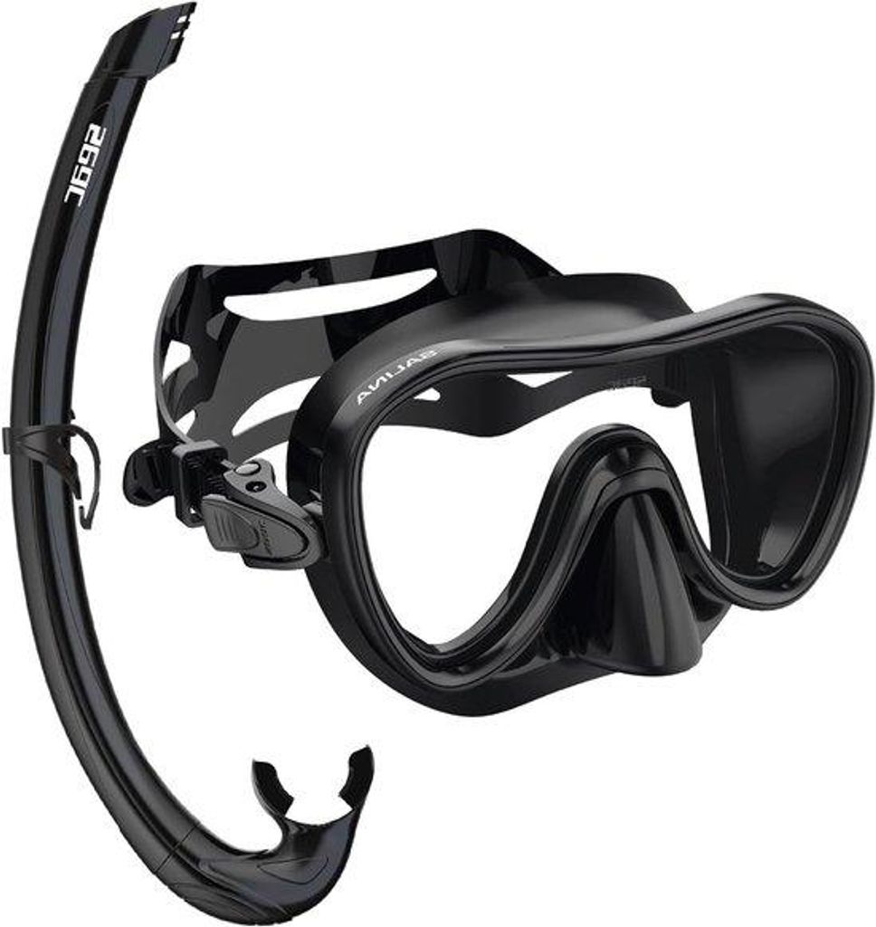 Schwimmsnorkel-Set mit Maske und Silikon-Snorkel für Erwachsene und Kinder