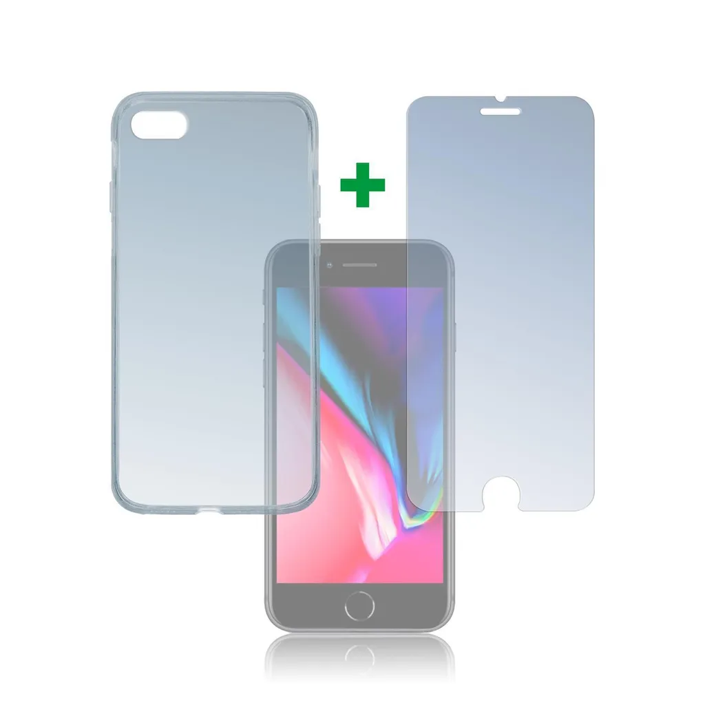 Cover Invisibile iPhone 7/8/SE 4smarts | Kit Protezione Totale 360°