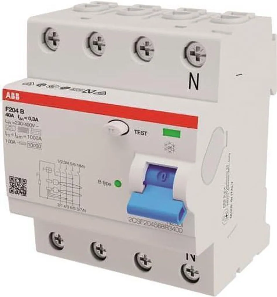Interrupteur différentiel ABB anti-déclenchement intempestif type B