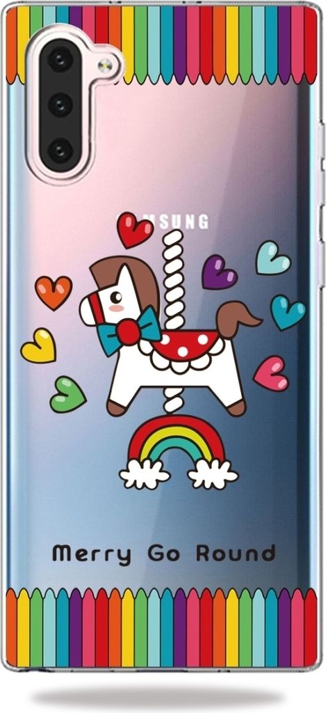 Mobigear Design Samsung Galaxy Note 10 Hülle Flexibles TPU Backcover - Karussell