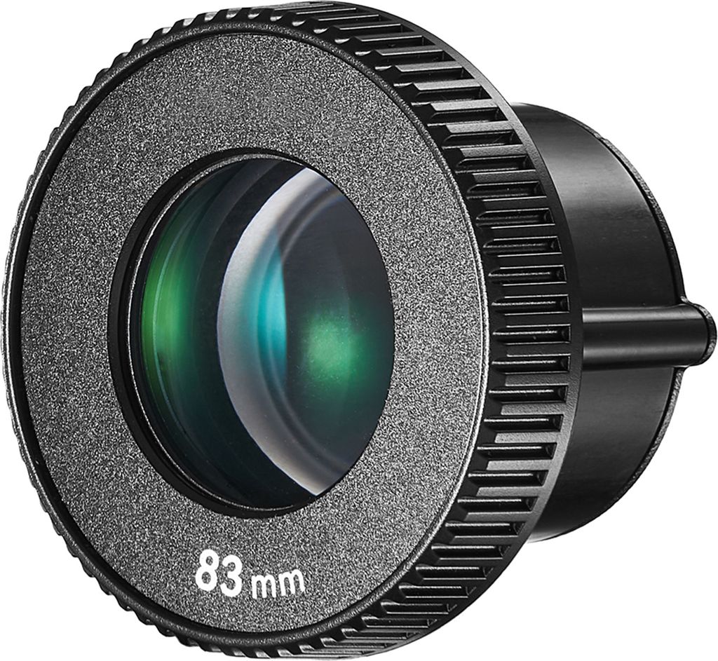 Godox AK-R23 Dediziertes Projektionsobjektiv 83 mm Brennweite fuer Godox AK-R21 Kamera-Blitzprojektor